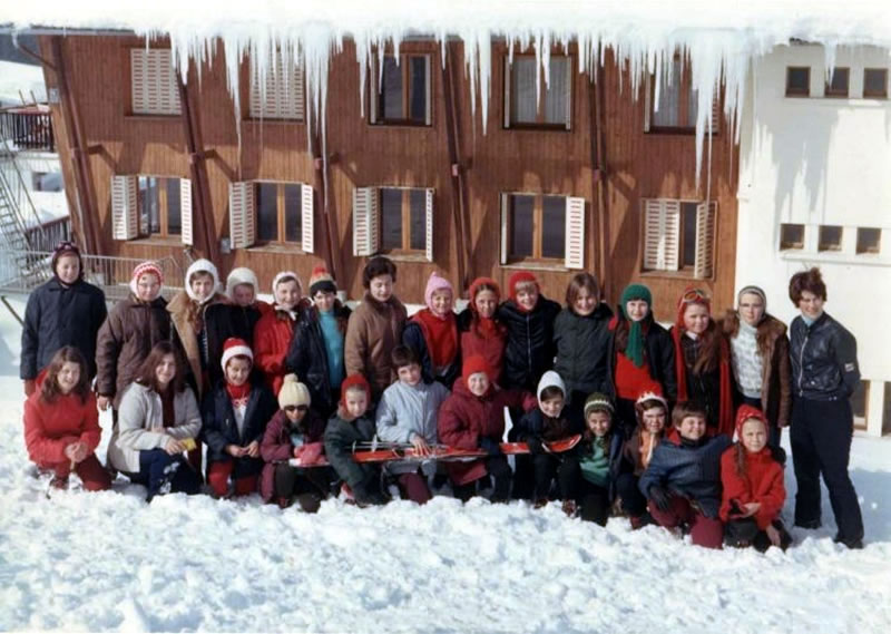 Classe de neige à ? en 1969